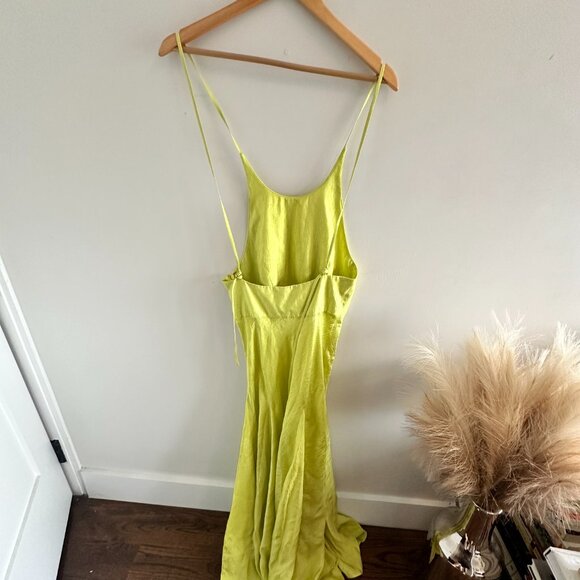 Crossback Maxi Bias Dress - Acid - Picture 2 of 4